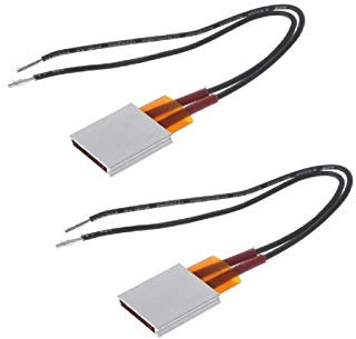 Bestol 2pcs PTC Heating Element 5W-50W AC DC 12V/110V 80/120/220 Degree consistant Temperature Ceramic Thermostatic (110v 220 Degree)