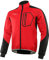 BERGRISAR Herren Fahrradjacke für Winter Fahrrad-Rennrad-Mtb Jacke Softshell Thermo Wasserdicht Radjacke mit 4 Taschen Rot X-Large