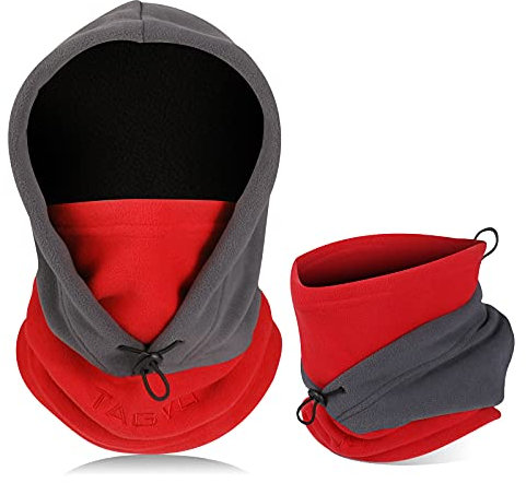 TAGVO Cagoule Coupe-Vent Masque De Ski Cagoule Polaire Thermique Hiver Utilisation Polyvalente Masque Unisexe Chaud & Couvre-Visage Respirant Cache-Cou Épais pour Les Sports De Plein Air d'hiver