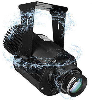 Proiettore con logo gobo con immagine personalizzata da 35 W LED per interni/esterni IP67 impermeabile,Nero,remote control