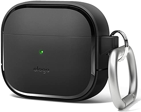elago Custodia EDC Compatibile con AirPods 3 Cover Case - Design Anti-Urti, Materiale TPU Resistente, Supporta la Ricarica Wireless, Protezione Completa del Corpo (Nero)