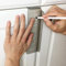 MeasurePro Cabinet Hardware Installation Kit - Door & Drawer Templates - Silver Plastic Knobs - 27.94 cm x 22.86 cm