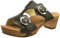 woody Damen Leonie Holzschuh, Schwarz, 34.5 EU