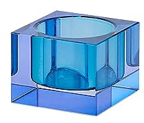 Gift Company Teelichthalter Sari XS, Windlicht, Dekolicht, Kristallglas, Blau, 3.7 cm, 1096902009