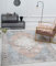 the carpet Zen Klassicher Vintage Wohnzimmer Teppich im Modernen Used Look, Superflach, Waschbar bis 30 Grad, Baumwollrücken, Orient Muster, Rot Blau, 160 x 230 cm