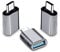 3 Pezzi Adattatore da USB C Maschio a USB 3.0 Femmina con OTG, Thunderbolt 4/3 Tipo C a USB A per MacBook, laptop, Dell XPS, Google Pixel, Samsung Huawei e Altri Dispositivi USB C - Spazio Grigio