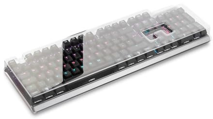 Decksaver cover for SteelSeries Apex 7 & Apex Pro keyboard series - Smoked/clear protective lid, made in the UK - the gamers' choice for unbeatable protection