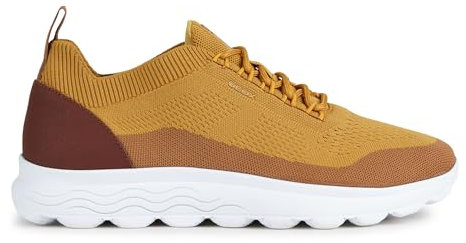 Geox Herren Spherica U Sneakers, Beige Ocher, 45 EU