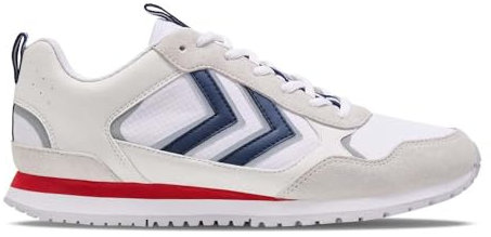 HUMMEL Unisex Fallon OGC Sneaker, White/Navy/RED, 41 EU
