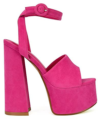 Womens Platform High Heel Shoes Ladies Ankle Strap Party Peep Toe Sandals Size 3-8