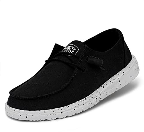 Hey Dude Damen Wendy Slub Canvas Moc Toe Shoes, Navy, 40 EU