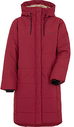 Didriksons Damen Sandra Parka, ruby red, 34