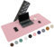 WURK [120 cm x 60 cm] Sous-main en cuir PU de qualité supérieure - grand sous-main - tapis de souris XXL - sous-couche antidérapante (rose)