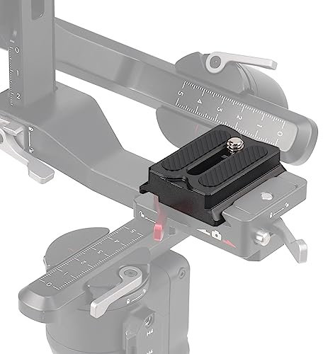FOTGA Obere Quick Release Baseplate Upper Schnellfreisetzungs-Grundplatte QR-Platte für DJI Ronin RS3 Mini Gimbal Stabilisator, kompatibel mit RS2 RSC2 RS3 Pro Arca-Swiss Standard Kamera Stativkugel