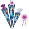 alles-meine.de GmbH Schultüte - die Eiskönigin/Frozen 35-85 cm Größe wählbar inkl. Name + Tüll Schleife - Zuckertüte - Tüllabschluß/Filzabschluß - eckig/rund - Mädc..