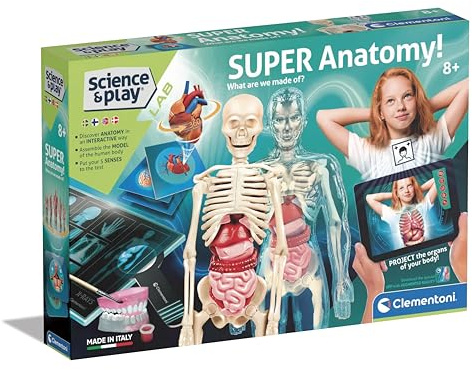 Clementoni - 78826 - Science & Play Lab - Super Anatomy - Auf Schwedisch, Finnisch, Norwegisch und Dänisch, Spielzeug für Kinder 8-12 Jahre