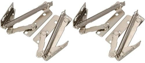 KOTARBAU® Klappenbeschlag 2 St. Feder Klappenhalter Hochklappbeschlag Scharnier Federscharnier Beschlag Hochschwenkbeschlag Möbelscharnier Verzinkt Top (Packung mit 2)