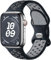 Upeak Sport Cinturino Compatibile con Cinturino Apple Watch 44 mm 45 mm 42 mm 49 mm, Bracciale Silicone Traspirante con Fiocchi Colorati, per iWatch Ultra SE Serie 9 8 7 6 5 4 3 2 1, L, Nero/Grigio