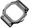 Edelstahl-Uhrenarmbandgehäuse, passend for G-SHOCK 3229, passend for Casio DW5600, GW-B5600, GW-M5610, modifiziertes Armband mit roter unterer Lünette (Color : Black case, Size : 5610 Series)