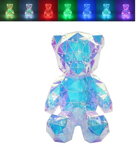 L & P Home & Gifts Lesser & Pavey Starlightz Led App Teddy Decor Table Lamp | Living Room Decor, Soft Ambient Glow, Decorative Accent, Custom Lighting Effects, Modern Display, Thoughtful Gift