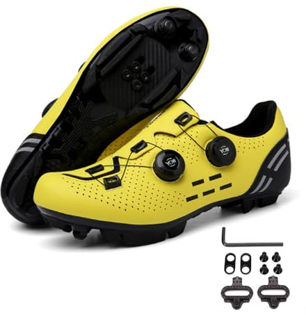 Meiju Mateju Moutntain Fahrradschuhe Herren Damen MTB Schuhe SPD Mountainbike Schuhe Unisex Atmungsaktive MTB Schuhe Radschuhe