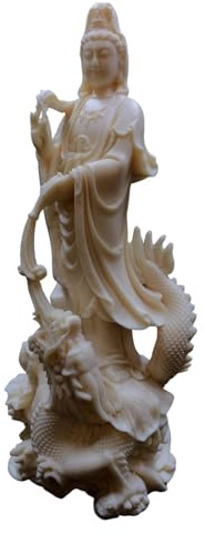 Milageto Guanyin-Statue, Figur, Kwan Yin, dekoratives Feng-Shui-Dekor, Geschenk, Tischdekoration für Bücherregal, Schreibtisch, Regal, Büro, Heimdekoration