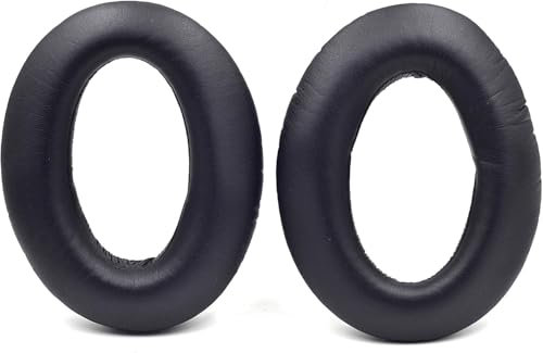 Ear Pads Replacement Ear Cushions Compatible with Sennheiser HD599 SE HD598 SR HD569 HD559 HD595 PC360 PXC450 PXC350 HD380 PRO HME95 G4ME Zero Headphones Protein Leather Memory Foam Earpads - Black