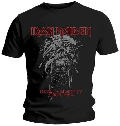 Rock Off officially licensed products Iron Maiden World Slavery 1984 Tour T Shirt L Black