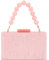 EVEOUT Pochette de Soirée en Acrylique pour Femme Élégant Veine de Marbre Clutch avec Chaîne Sac à Main de mariée Sac bandoulière pour fête Mariage(Rose)