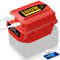 Portable USB Power Source Adapter Compatible with Milwaukee M 18V Battery (No Battery), Convert with 100W Type-C PD3.0 Output and 24W USB QC3.0 Output for Phone