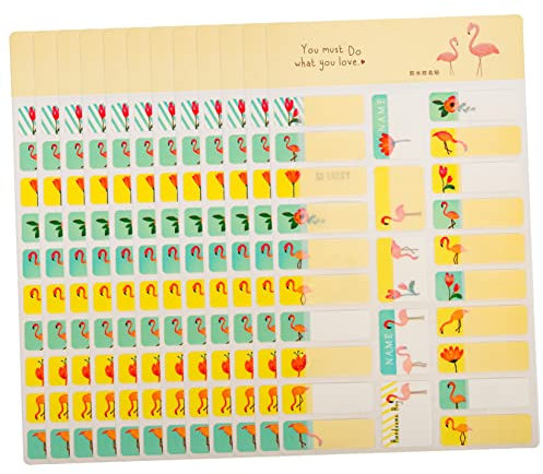 SHINEOFI 12hojas Pegatinas Personalizadas De Etiquetas Para Guardería Ropa y Biberones