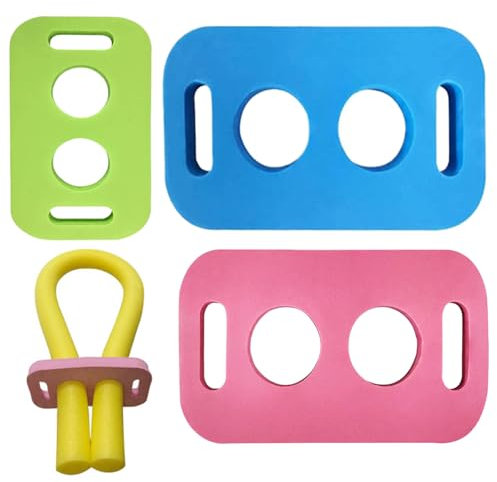 Pool Noodle Connector, 3x Floating Noodle Connectors, Durable Holed Design, Water Sports Training Aid, Swim Support for Kids and Beginners, 10.43x5.91x1.06 Inches