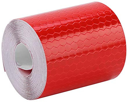 ZJchao Fahrräder Rahmen Klebeband, Aufkleber für Bikess Tape Reflektierende Aufkleber Reflektierende Bandbikes Reflektoren Anhänger Sicherheitskleber (Rot)