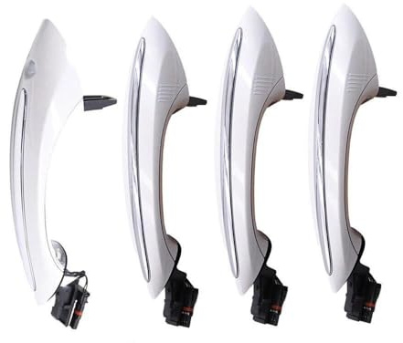 Autoteile ​Auto Außen Komfort Zugang Türgriff Weiß Für BMW 5 7 Serie F01 F02 F06 F10 520d 520i 525d 528i 530d 51217231931 4Pcs