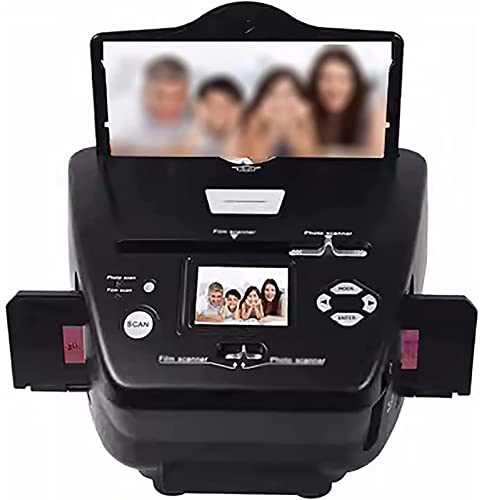 Digital Photo Converter and Film Scanner with 2.4 Inch LCD Screen for 35mm Slides, Negatives, and Name Cards - PC and Mac Compatible