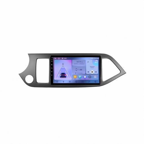 Sat Nav Carplay Car Radio Stereo for KIA Picanto Morning 2011-2016 Car Stereo Fhd Touch Portable Navigation Music Video Player Bluetooth Wifi, Voice Control, 4 Core 4G+64G