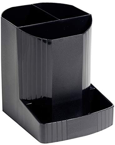 EXACOMPTA Pot à crayons ECO BLACK en polypropylène recyclé