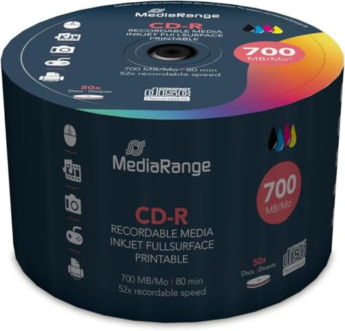 MediaRange CDR Rohlinge 52xStk 700MB80Min