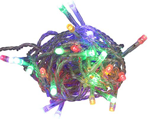LED Lichterkette Außen Bunt 6,5 m 50 Led Controller 8 Leuchtmodi Bunte Lichterkette Außen Innen Stecker Zimmer Deko Beleuchtung Party