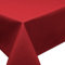 Tischdecke Fleckschutz LOTUS Effekt Garten LEINEN Optik bügelfrei abwaschbar uni Farbe Rot Größe oval 160x220 cm