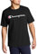 Champion Herren Graphic Jersey Tee T Shirt, Schwarz / Schwarz, L EU