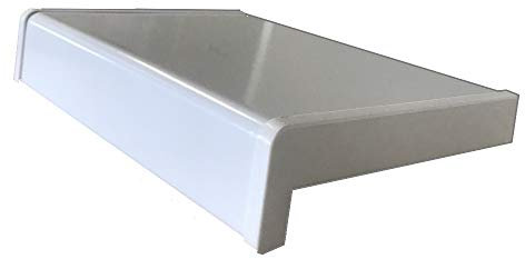 Fensterbank Fensterbrett Fensterbänke - Farbe: Matt Weiß - rechteckig - Ausladung: 250 mm - Länge: 1200 mm