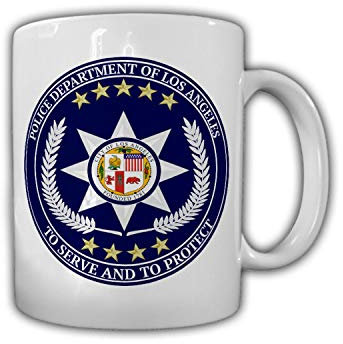 Los Angeles Police Department Serve and Protect Police Polizei Tasse #27646