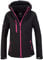 Rock Creek Damen Softshell Jacke Windbreaker Regenjacke Übergangsjacke Softshelljacke Damenjacke Regenmantel Outdoorjacke D-412 Schwarz M
