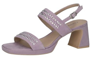 CAPRICE Femme 9-28315-42 Sandale à Talon, Merlot Croco, 37 EU