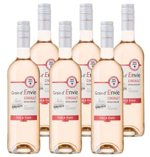 Grain D'Envie - Cinsault Rosé - Sans Alcool - Lot de 6 bouteilles x 75 cl