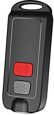 eMylo 130dB Alarme de sécurité personnelle, Alarme d'autodéfense Rechargeable Lampe de Poche LED d'urgence pour Femmes, Personnes âgées, Enfants (Noir, 1 Paquet)