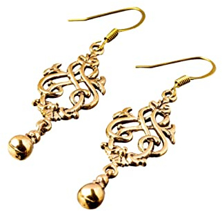 WINDALF Celtic-Irish Damen Ohrringe MORGANA 4.2 cm Keltischer Schutz-Knoten der Unendlichkeit Bronze