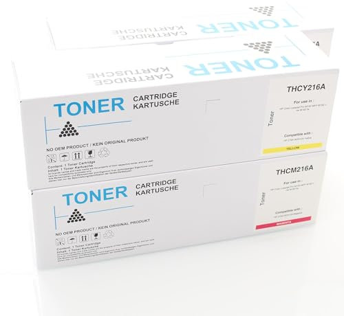 ABC Kompatibles Set 4X Toner für HP 216A W2410A - W2413A für HP Color LaserJet Pro M155 MFP M182 M182n M182nw M183 M183fw
