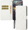IMEIKONST Compatible with iPhone 11 Flip Case, Premium Leather Retro Phone Case Notebook Wallet with Card Holder Magnetic Closure Shockproof Cover for iPhone 11 6.1. White XCH